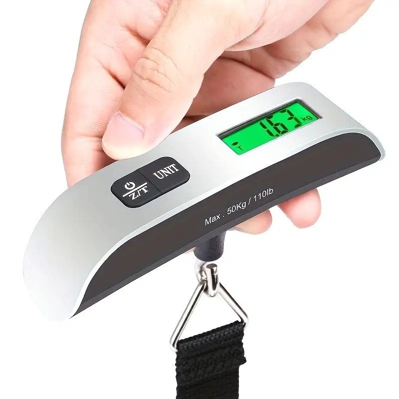 1 Keping 110 lbs/50 kg Skala Gantung Bagasi Pegang Tangan Digital ...