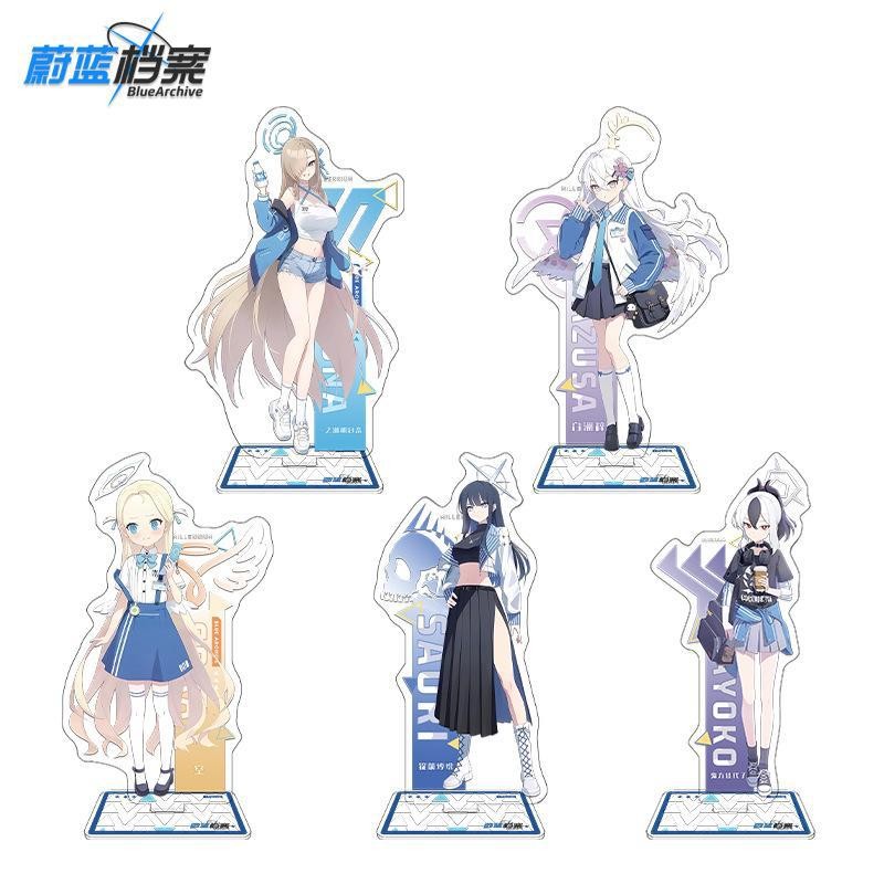 Blue Archive x LAWSON Collaboration Acrylic Stand 16cm Desk Decor with ...