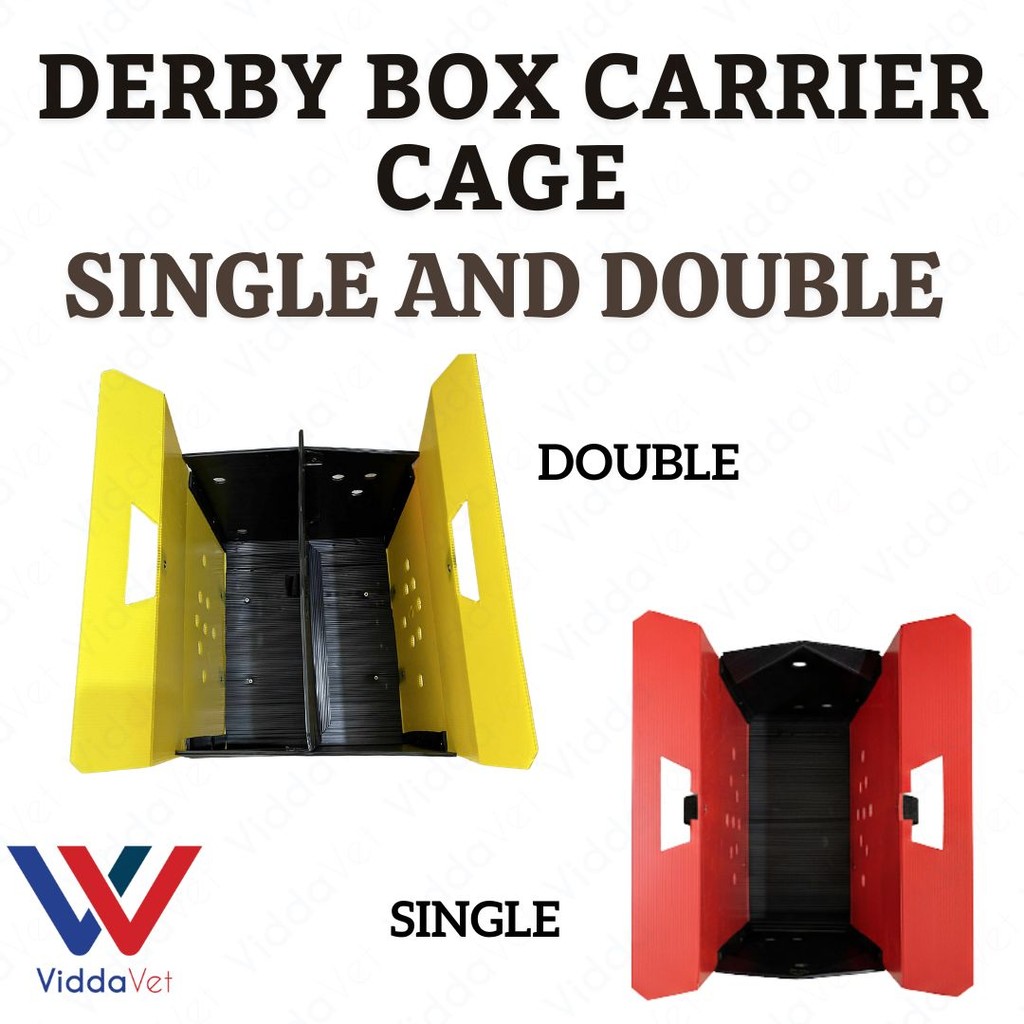Durable Single and Double Derby Box for Gamefowl and Bird Travel with ...