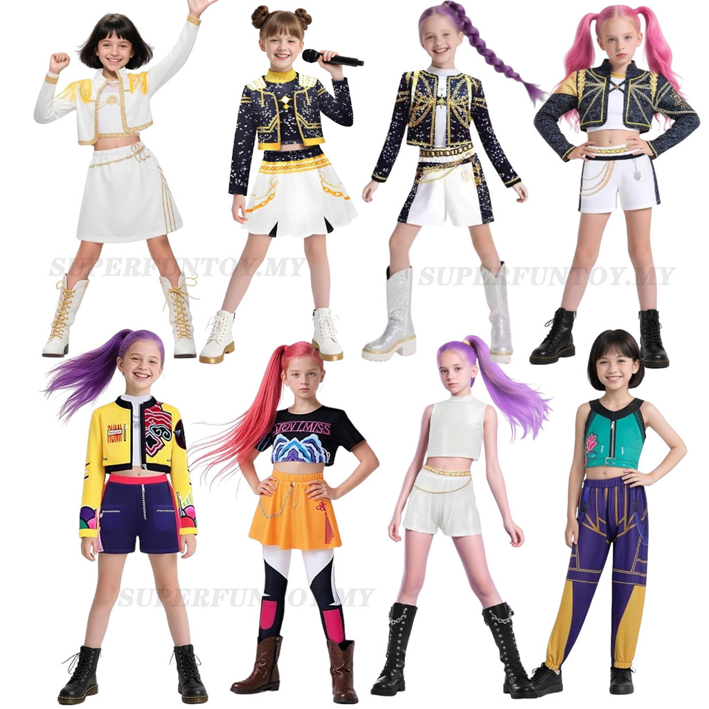 K-Pop Demon Hunters Cosplay Costumes Rumi Zoey Huntrix Costume Demon ...