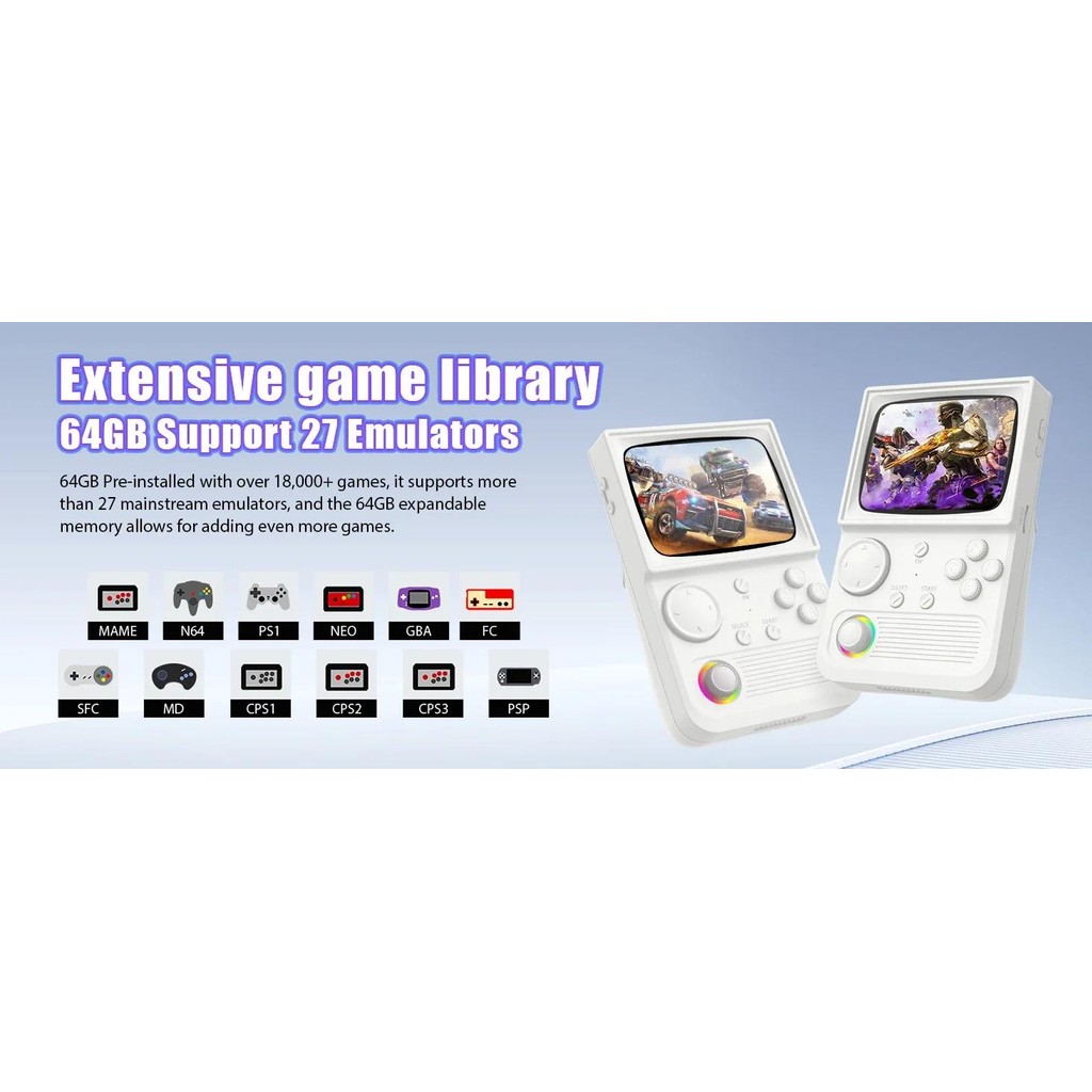 R36T Retro Game Console 22,000+ Preloaded Games, Portable Handheld ...
