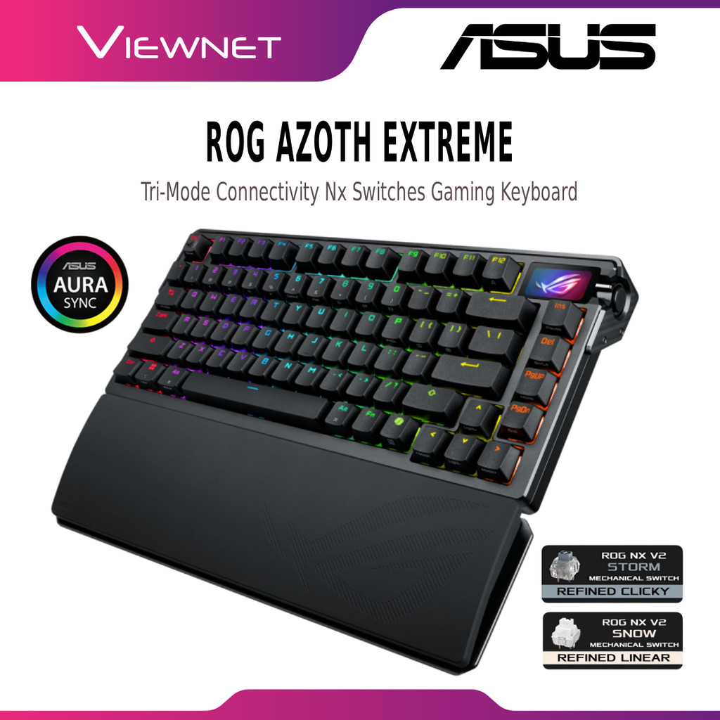 ASUS ROG AZOTH EXTREME GAMING KEYBOARD M702 WITH HOT-SWAPPABLE ROG NX ...