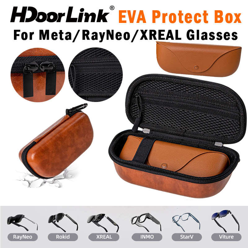 HdoorLink EVA Smart Glasses Protect Box For Meta/RayNeo/XREAL Glasses ...
