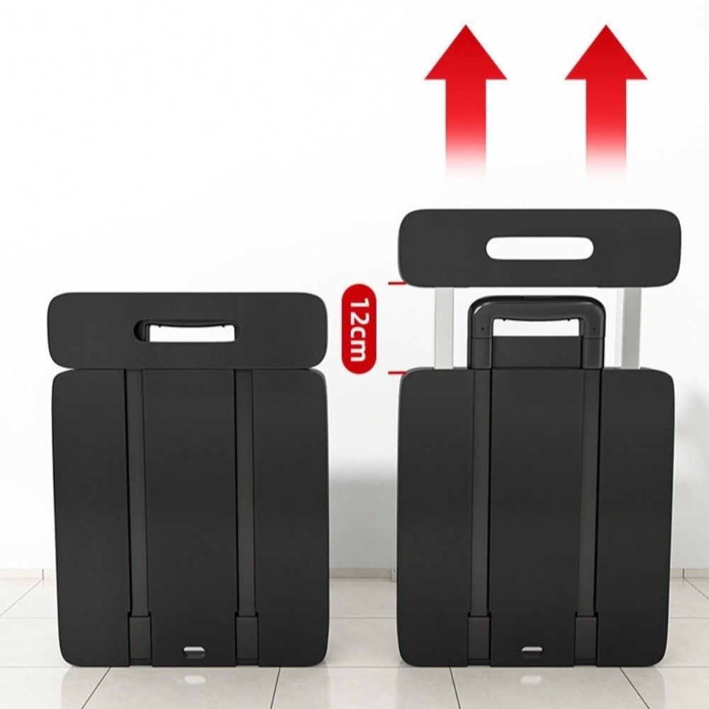 WHITESHIRT Portable Trolley Cart, Labor-Saving Strong Load-Bearing ...