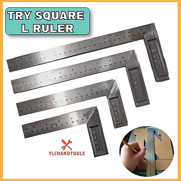 Heavy Duty Try Square Angle Ruler (6