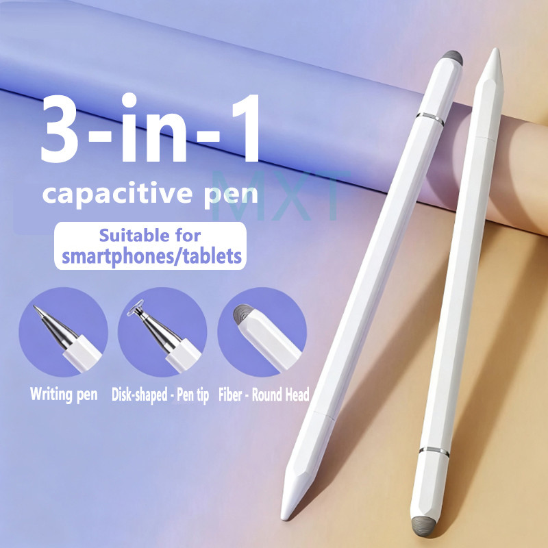 3 in 1 Universal Stylus Pen Drawing Screen Touch Pen Can Absorb ...