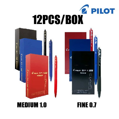 【BOX】Pilot BP-1RT Retractable Ball Point Pen -Fine 0.7mm/Medium 1.0mm ...