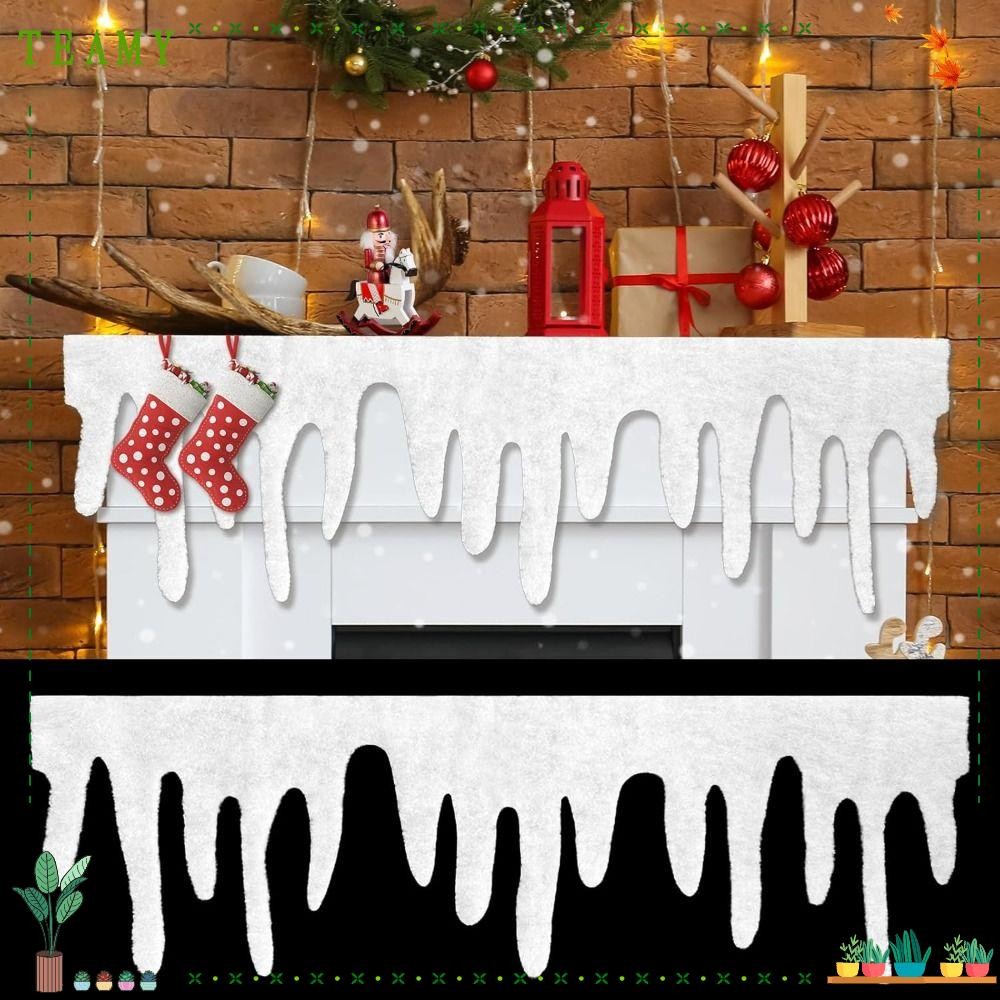 TEAMY Xmas Snow Blanket, Polyester for Xmas Holiday Decor Christmas ...