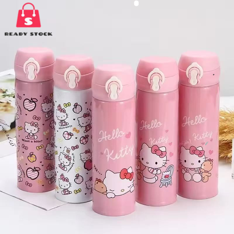 RSS_ Hello Kitty Thermos Flask Cartoon Stainless Steel 500ml Hight ...