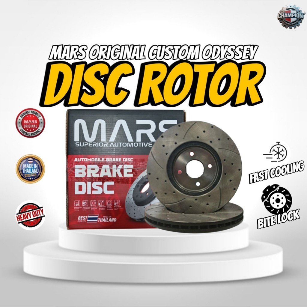 MARS BRAKE PAD DISC & DISC ROTOR 11INCH CUSTOM ODYSSEY FOR KELISA ...