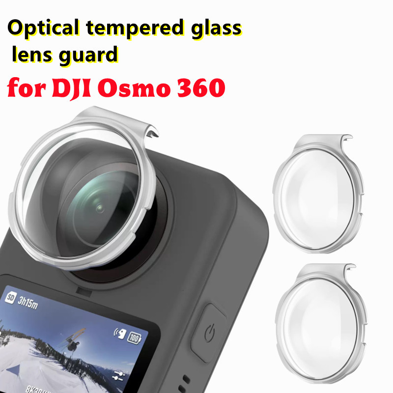 1 Pair HD PC/Optical tempered glass Lens Guard For DJI Osmo 360 Action ...