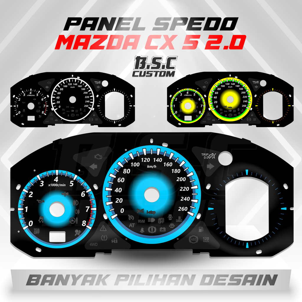 CAR SPEEDBOARD CAN BE CUSTOMIZED SPEEDOMETER PANEL SPIDO BOARD MAZDA ...