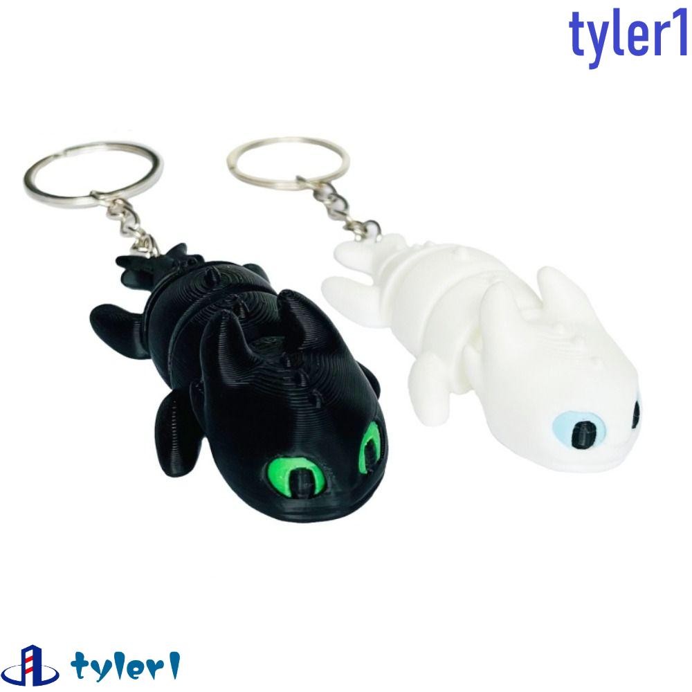TYLER1 Toothless Doll Keyrings, Joints Articulated Cute Cartoon Dragon ...