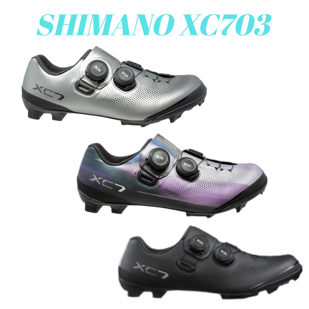 new-shimano-xc703-mtb-cycling-shoes-double-boa-carbon-spd-shopee-malaysia
