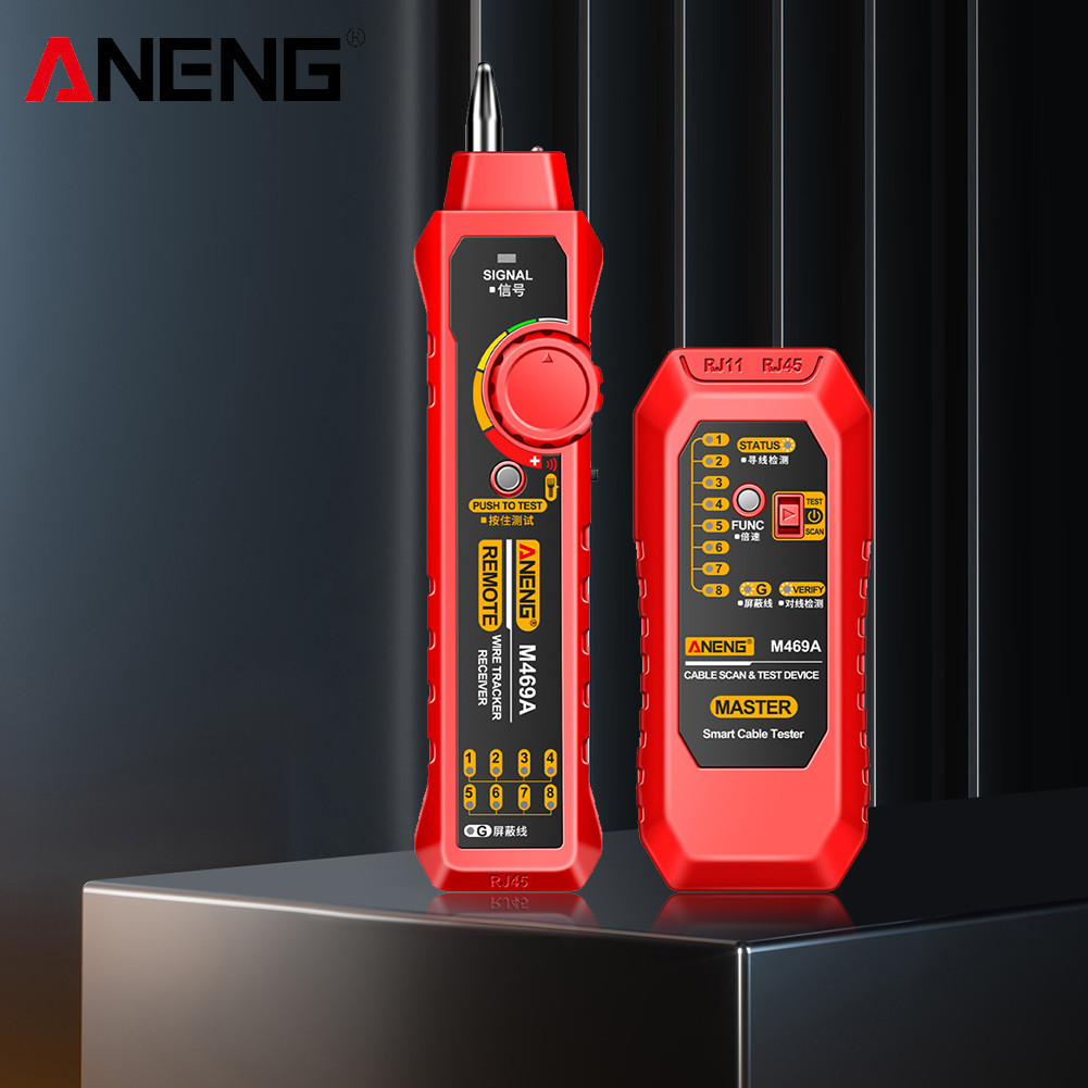[Okhello.my] M469A Cable Finder RJ45 RJ11 Test Networking Tool Multi ...