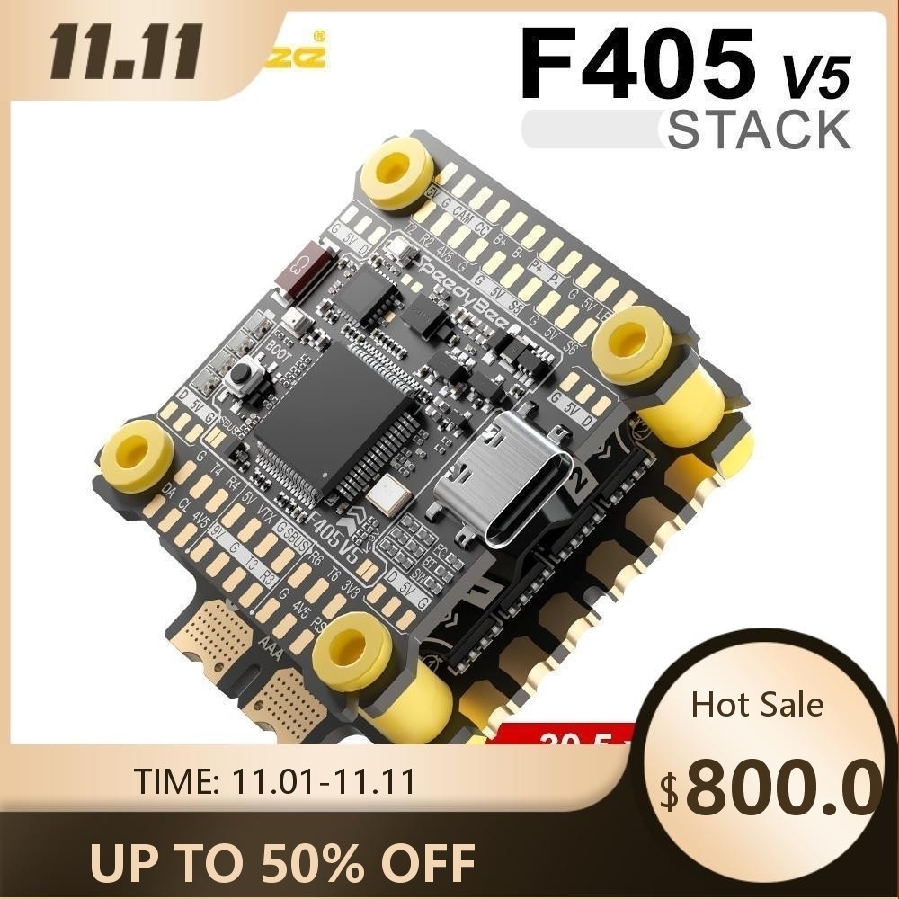 SpeedyBee F405 V5 Stack F405 V5 FC 32-Bit 55A 4in1 ESC 3-6S LiPo 30 ...