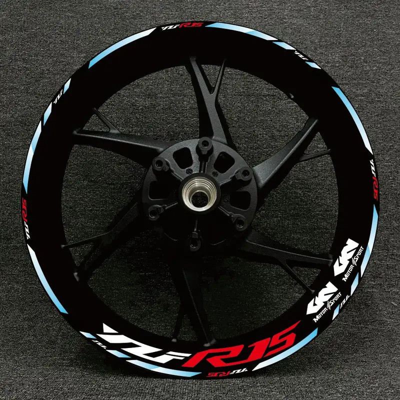 Complete Set New For Yamaha YZF R15 25 17 Inch Wheel Frame Decal ...