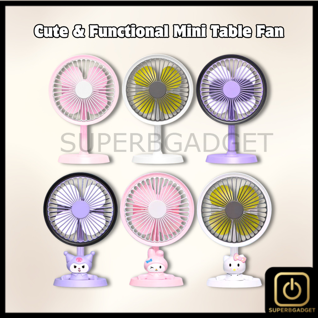 Cute & Functional Mini Table Fan for Home, Office, or Study Desk | Low ...