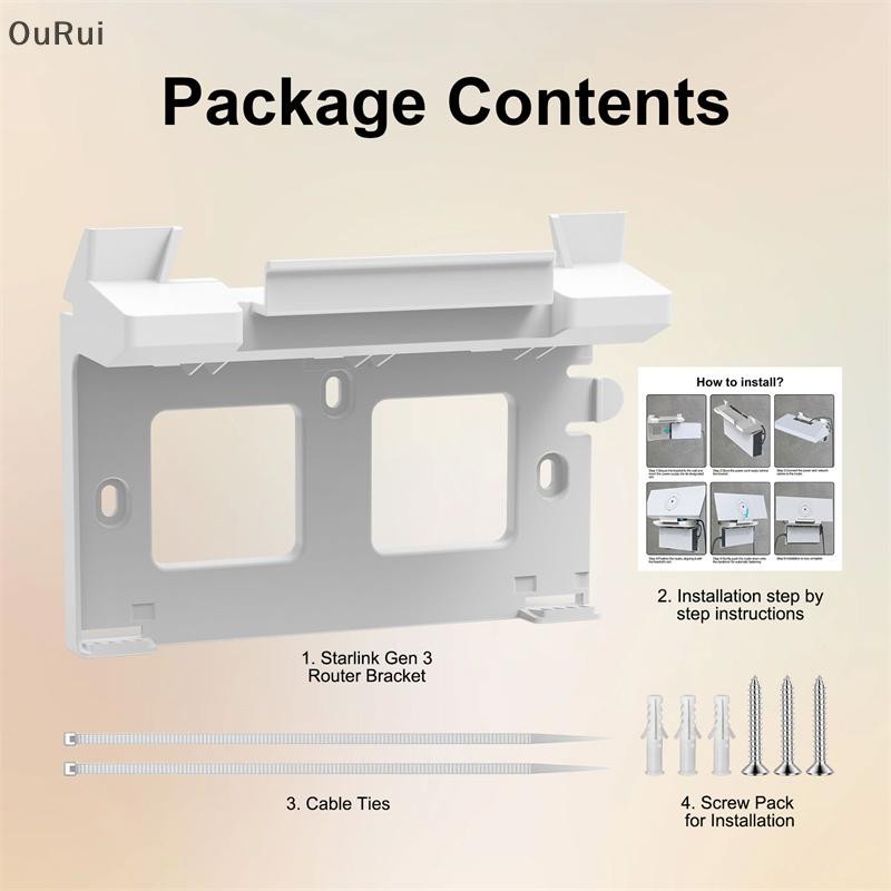 # OuRui # For Starlink Gen 3 Router Mount 2 In 1 Wall Holder Space ...