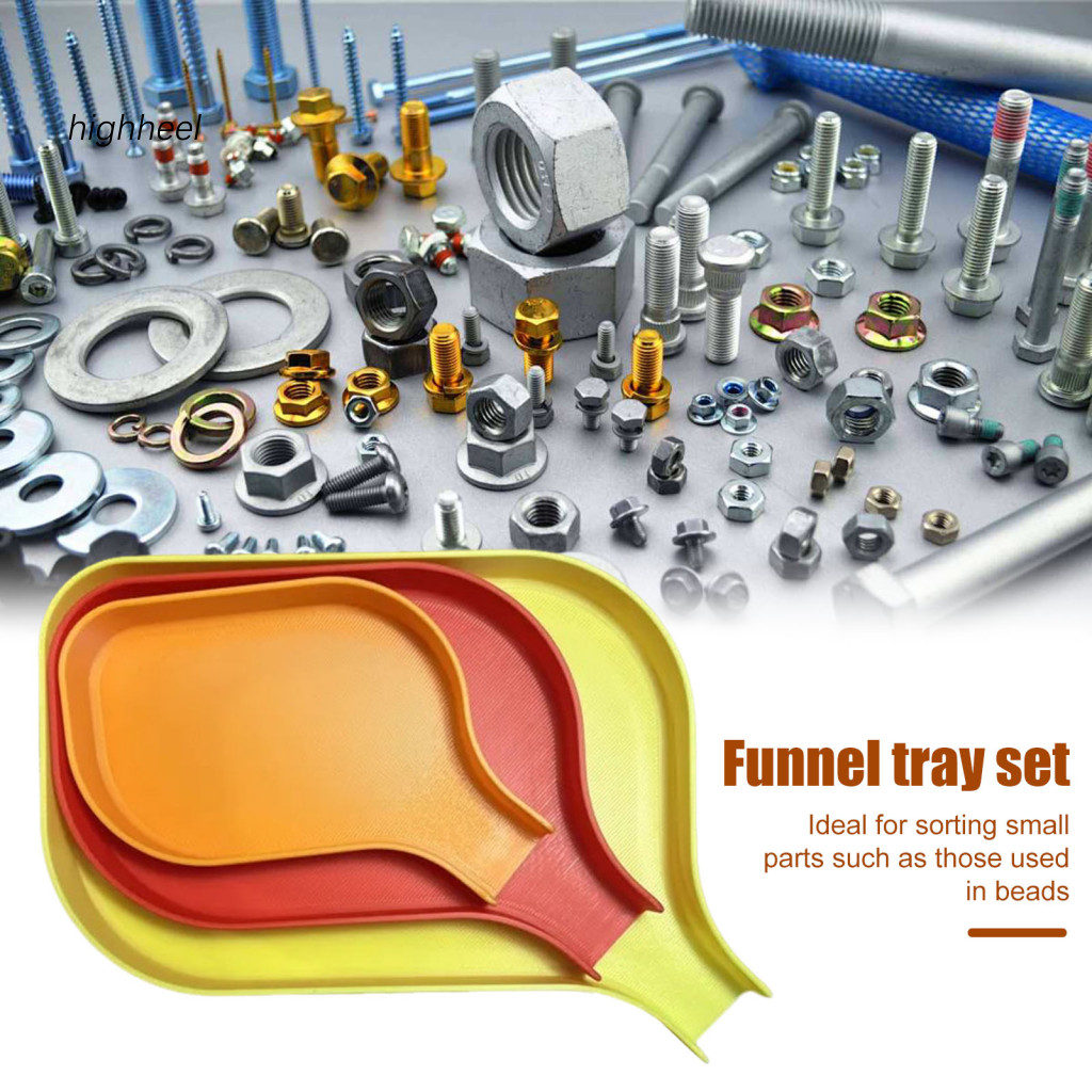 [Ready Stock] Pouring Mouth Sorting Tray Funnel Sorting Tray Stackable ...