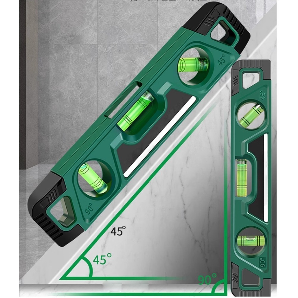 [GO]Ruler 230mm Angle Finder Horizontal Vertical Cross-Line Leveler ...