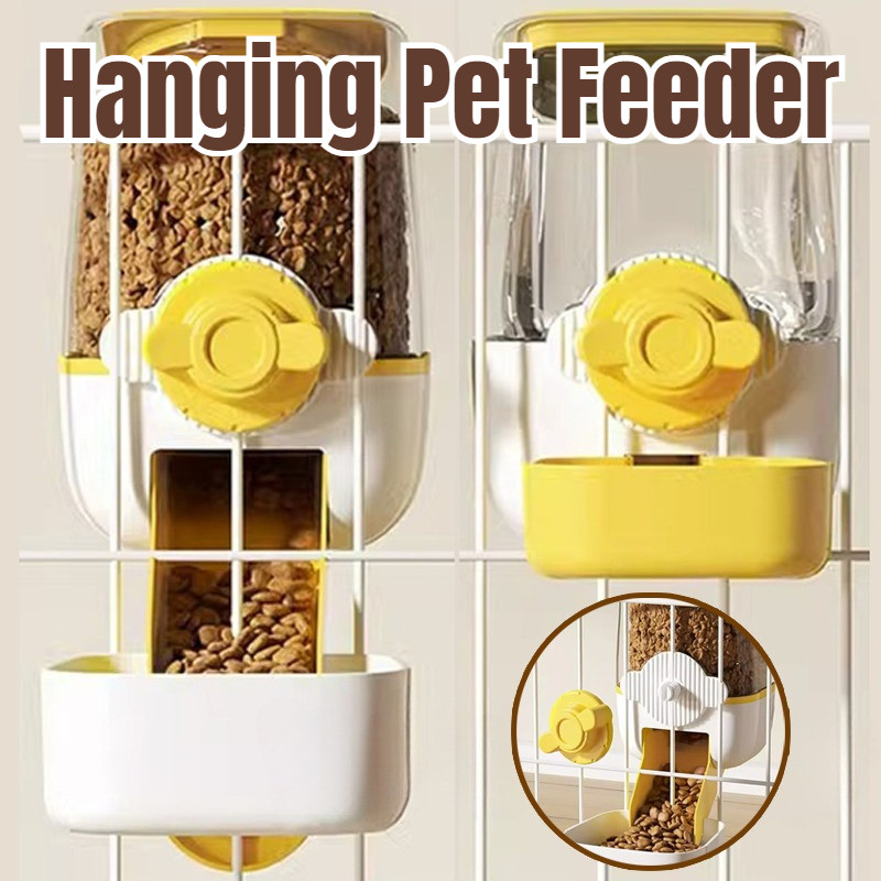 Hanging Pet Feeder Rabbit Cage Feeder Bowl Large Capacity for Cats Dogs ...