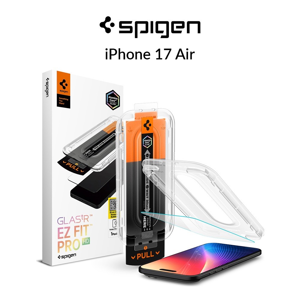 Spigen iPhone Air Tempered Glass Glas.tR EZ Fit Pro HD [1 Pack] iPhone ...