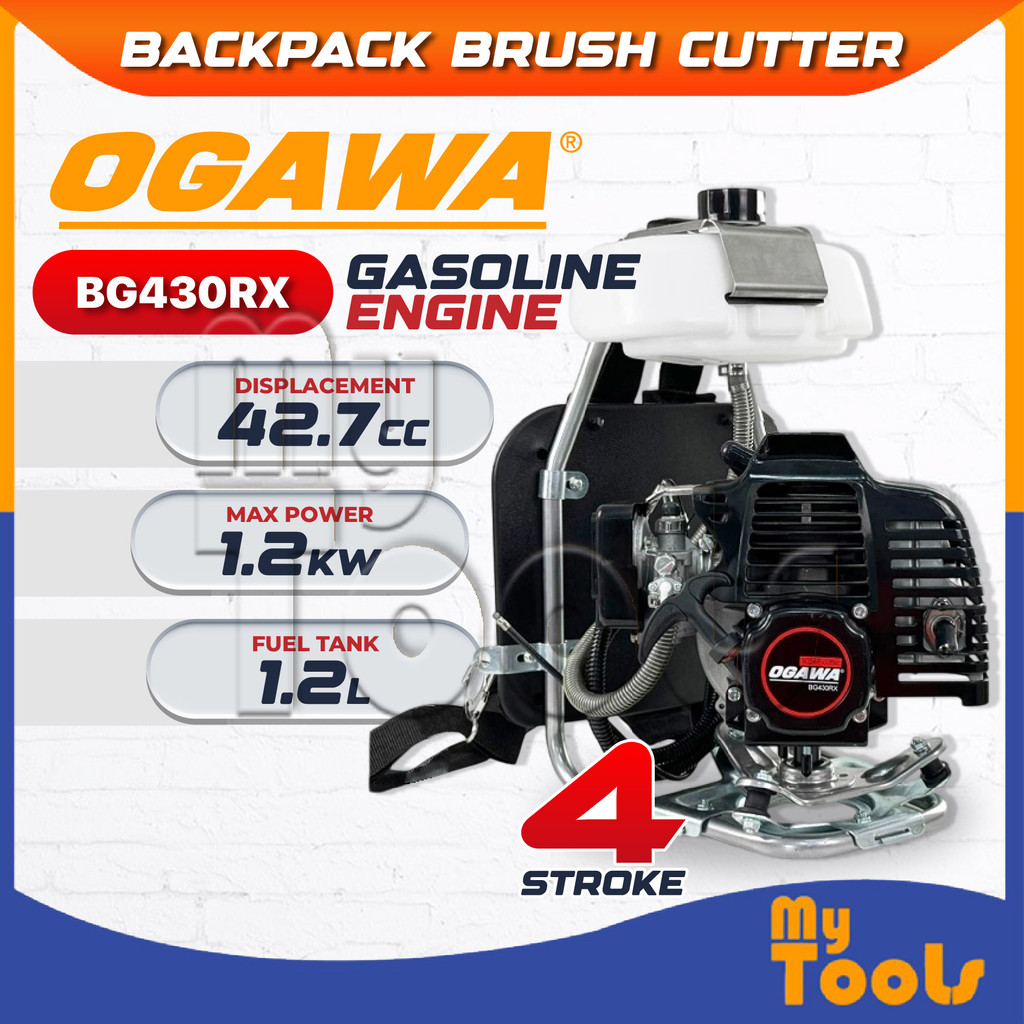 Mytools OGAWA Backpack Brush Cutter BG430RX | Recoil Starter 42.7cc 1 ...