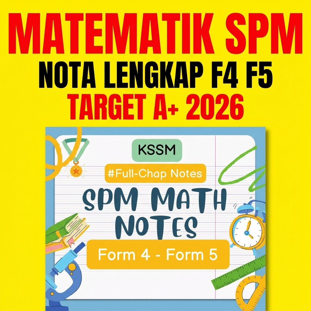[INSTANT DELIVERY] Lulus Cemerlang SPM Maths F4 F5 | Nota Lengkap ...