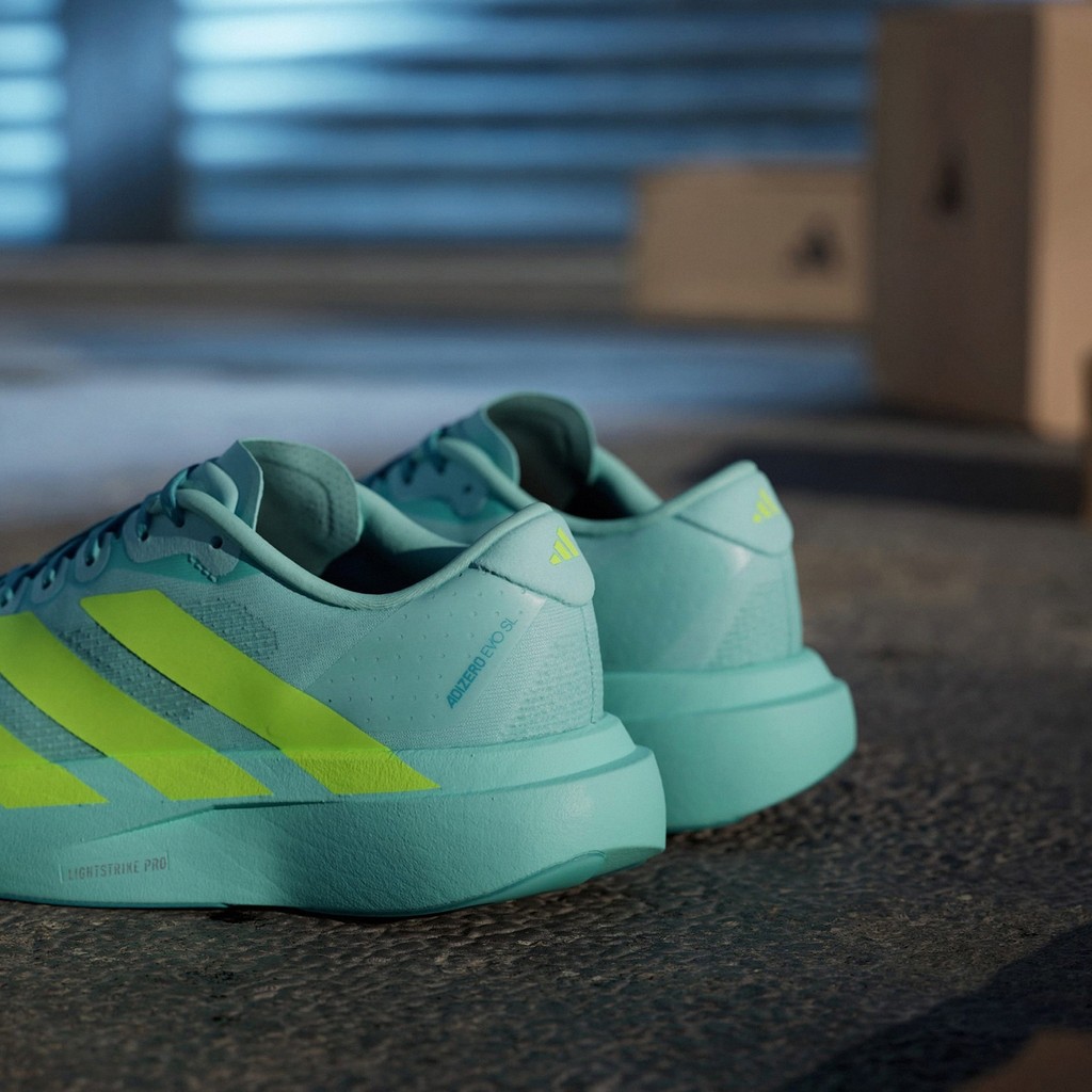adidas Jogging Shoes Adizero Evo SL W Women's Lake Green Cushioning ...