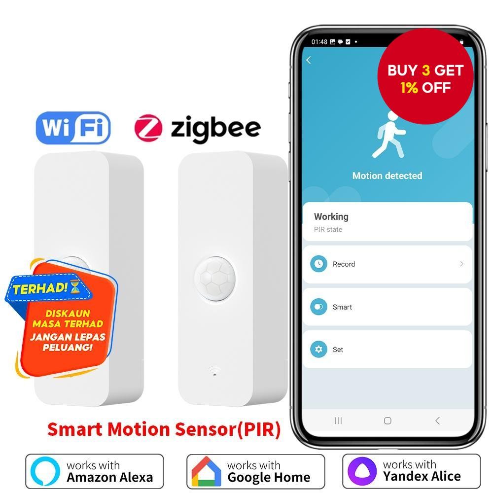 WiFi Zigbee PIR Motion Sensor For Smart Home Human Body Infrared ...