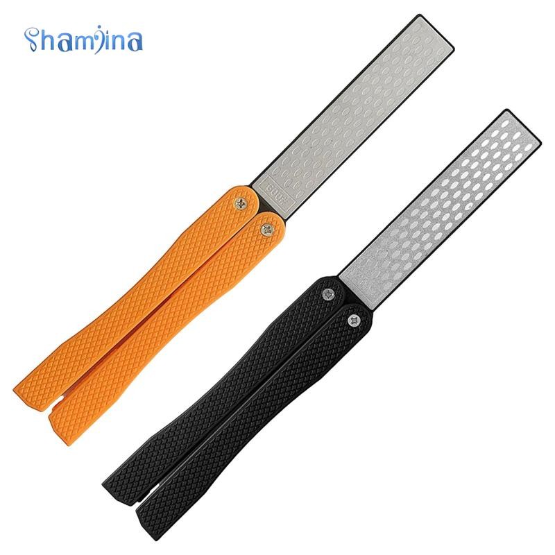 Shamjina Folding Diamond Knife Sharpener Handheld Scissor Pruners ...