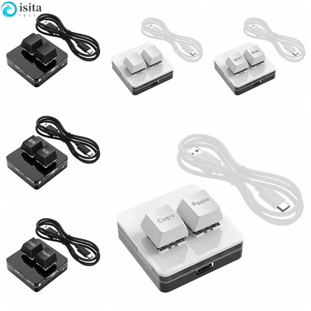 ISITA Copy Paste Keypad, Keypad Red Switch Custom Mini 2 Key Keypad ...