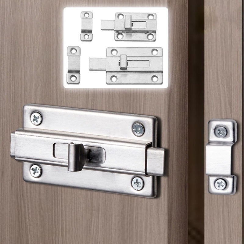 Square Bolt Slug Stainless Steel Security Safety Door Slide Latch Bolt ...