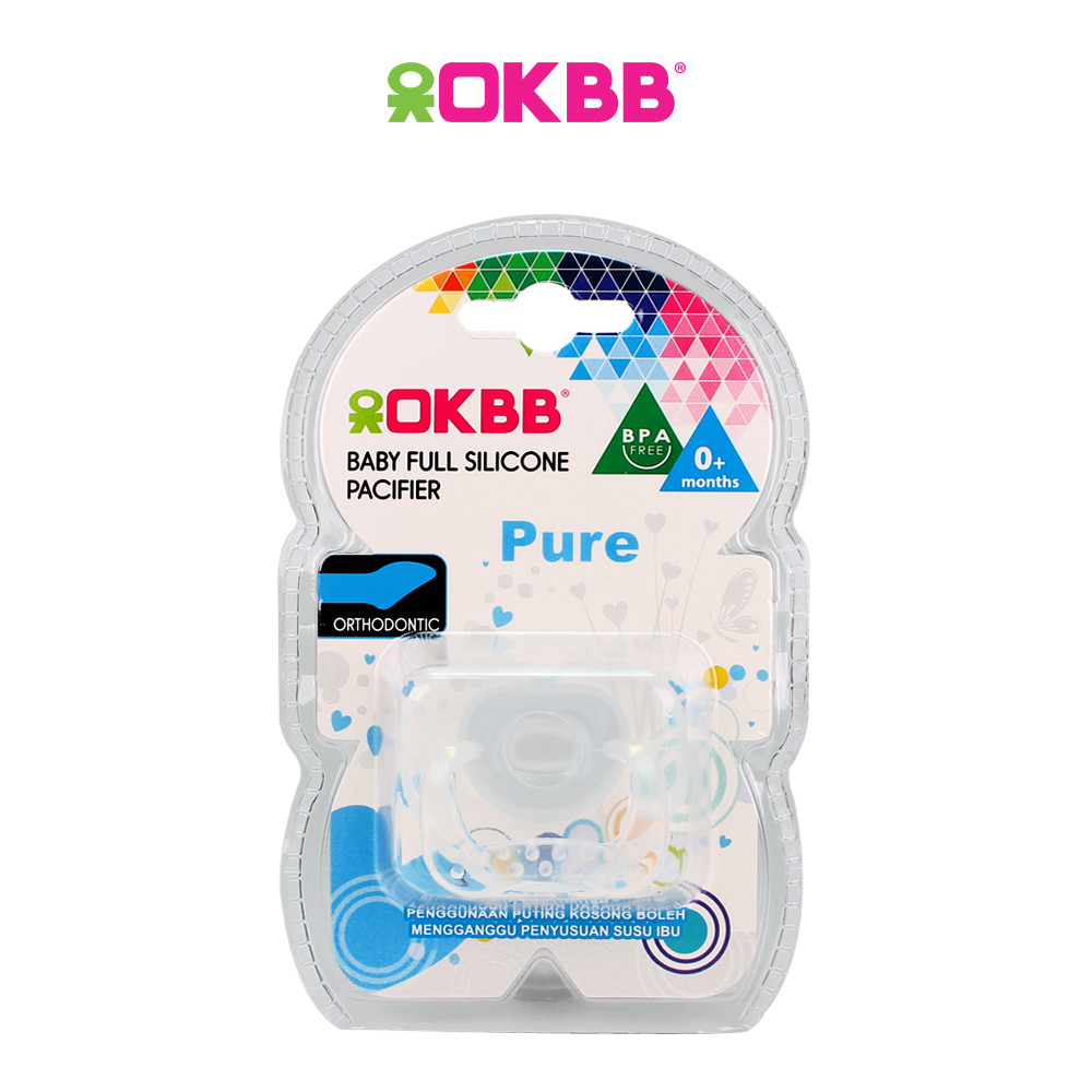 OKBB Pure Baby Orthodontic Pacifier with Cover P116_ORT | Shopee Malaysia