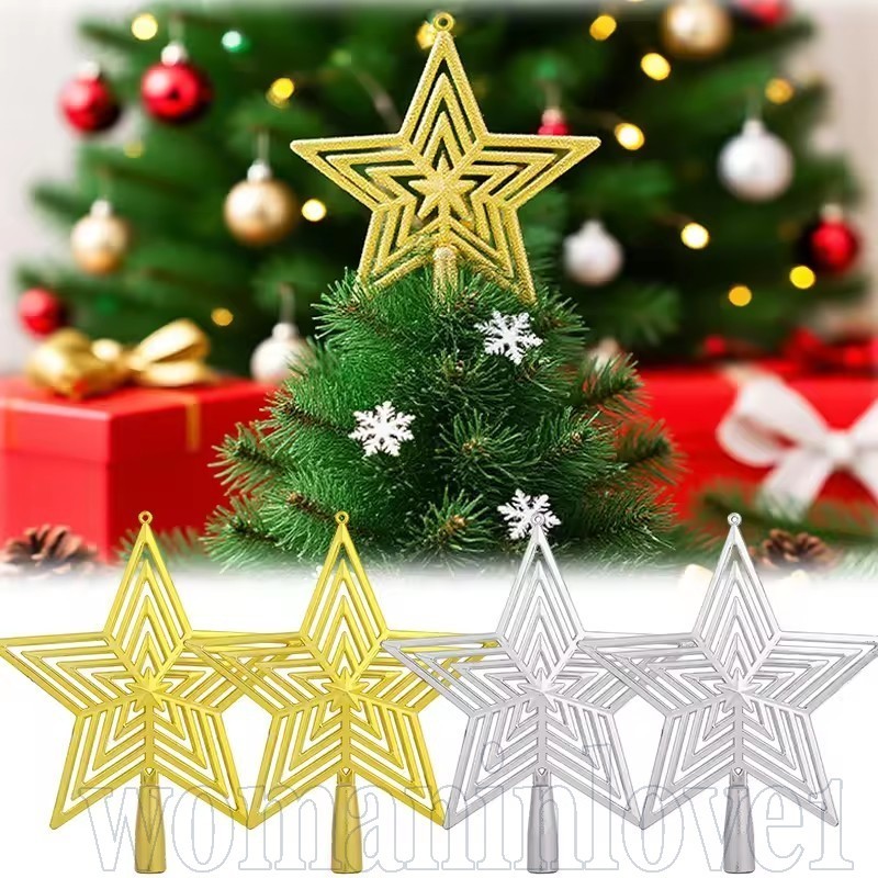 [ Merry Christmas ] Large Christmas Tree Topper - Hollow Star ...