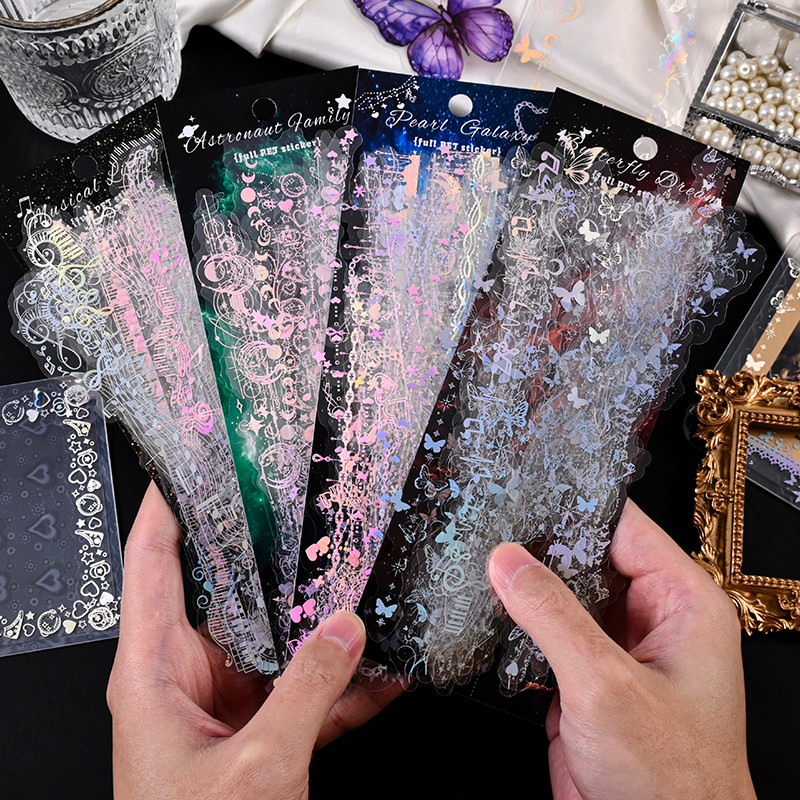 30 Sheets Vintage Lace Night Fantasy Series PET Stickers Journal Deco ...