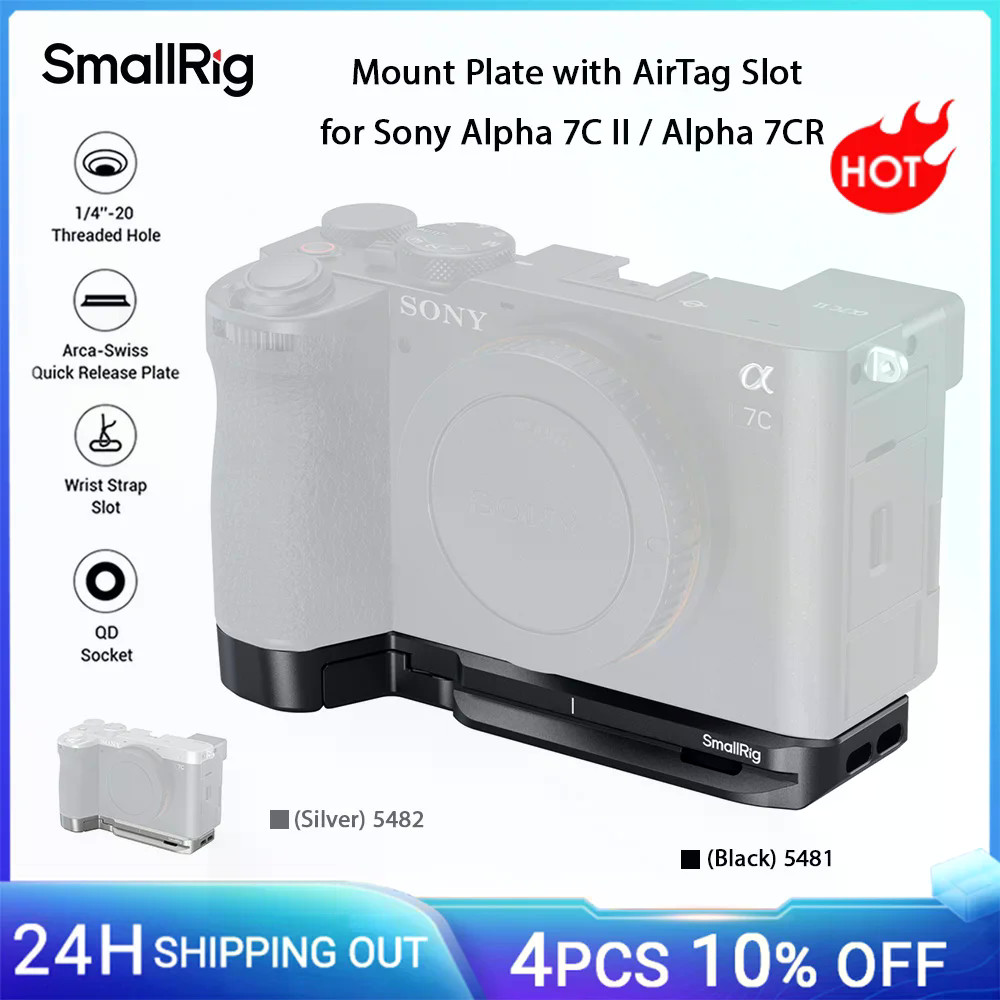 SmallRig A7C II/A7CR Mount Plate with AirTag Slot for Sony Alpha 7C II ...