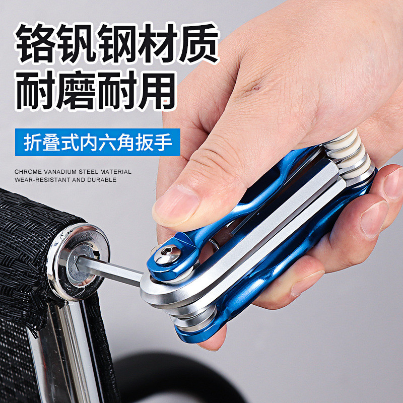 Kunci Allen Lipat | Folding Hex Key Set | Alat Skru Heksagon ...