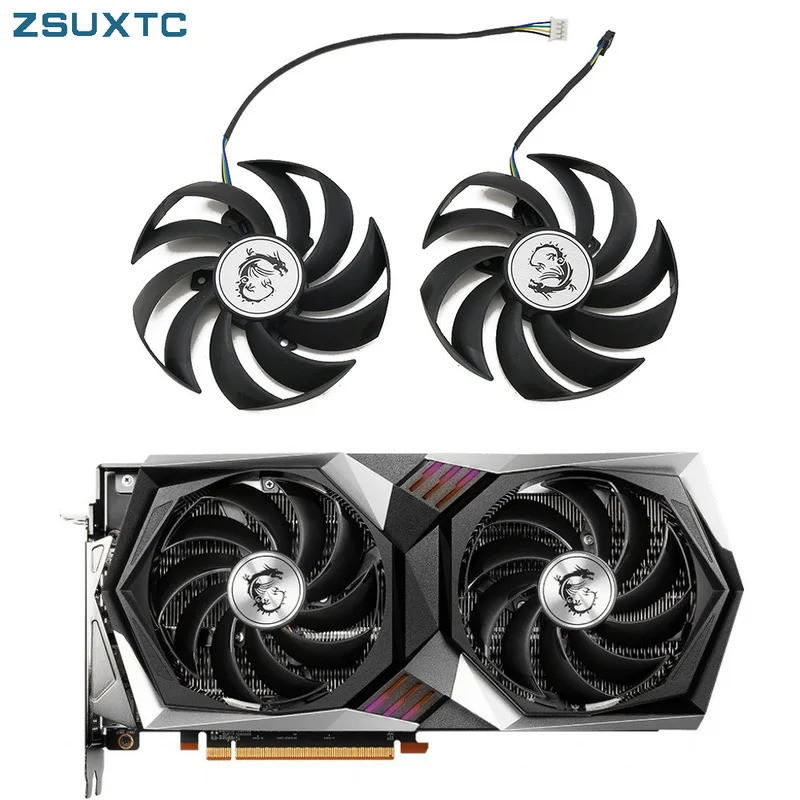 95MM 4PIN PLD10010S12HH RTX3060 Ti GPU Fan for MSI Radeon RX 6700 XT ...