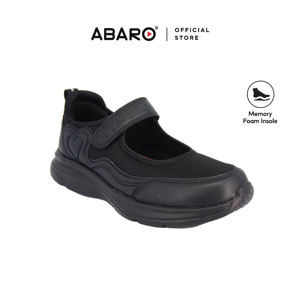 ABARO 2831MF School Shoes Girl Series - Black School Shoes/Kasut ...