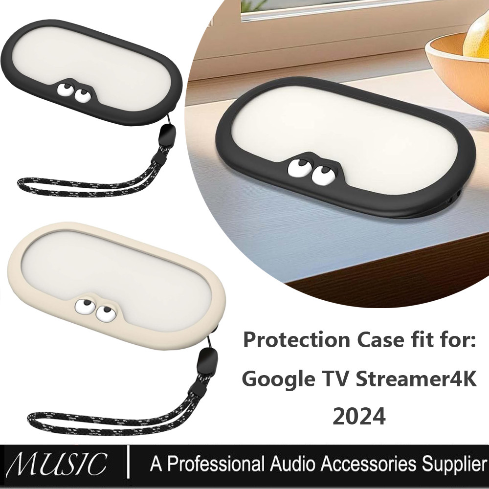 Silicone Case Cover for Google TV Streamer 4K 2024,Cute 3D Eyes ...