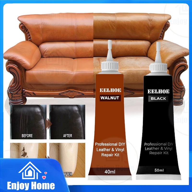 Leather Repair Filler Cream Kit - 10 Colors - Restore Car Seats, Sofas, Scuffs & Holes