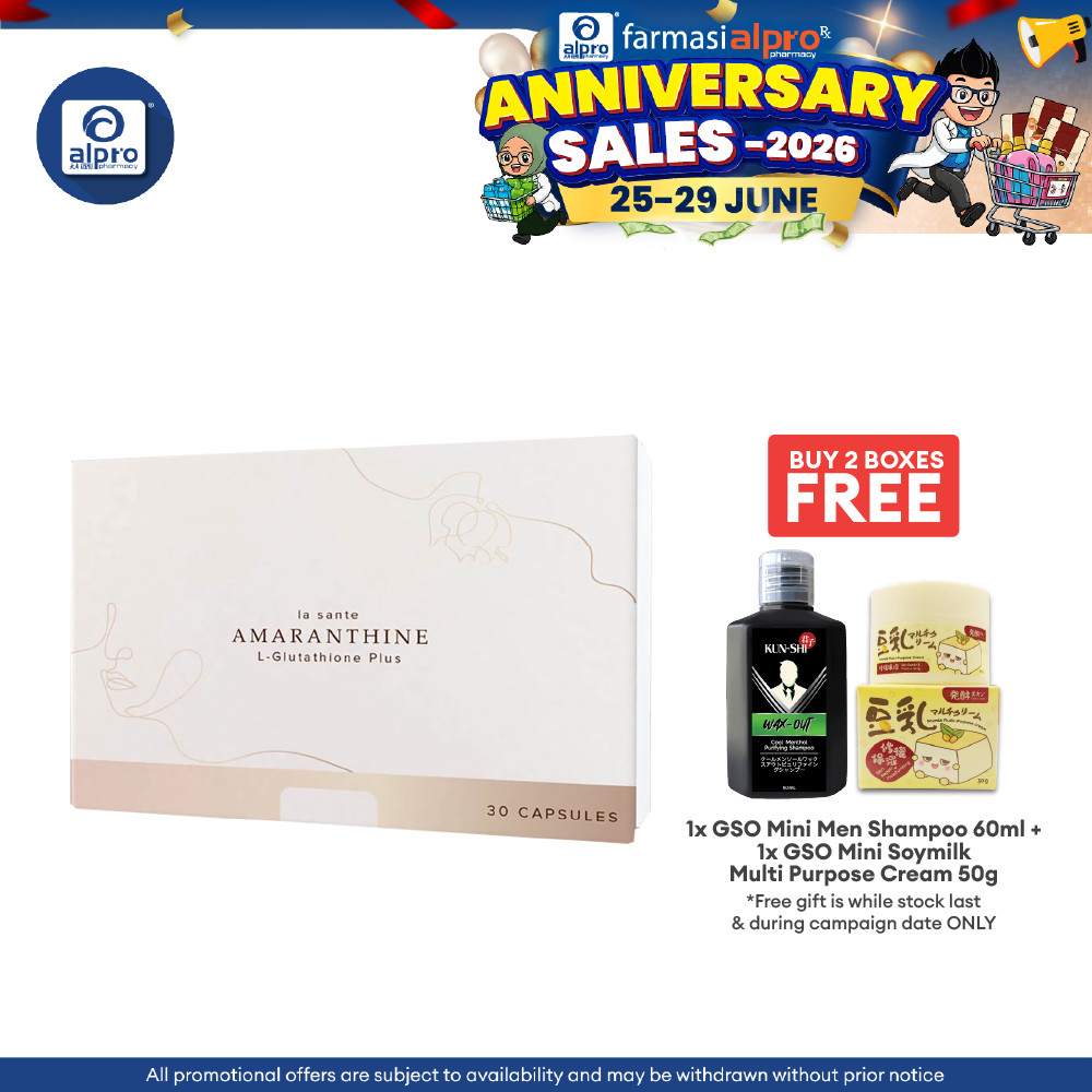 glutathione malaysia La Sante Amaranthine L-Glutathione Plus (30's)