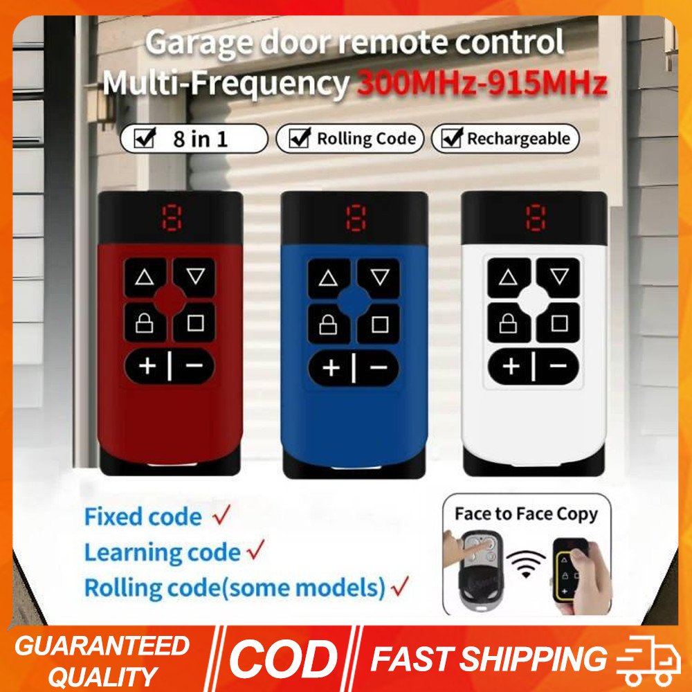 300-915Mhz Garage Door Remote Control Duplicator Multi Frequency Brand ...