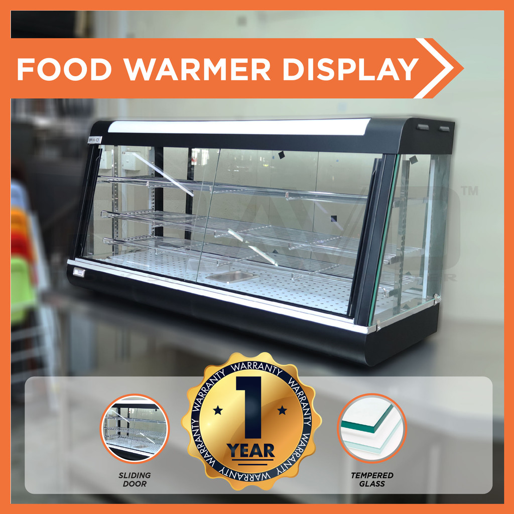 Commercial Food Warmer Display Pemanas Makanan Warmer Showcase Body ...