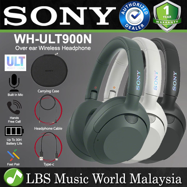 Sony WH-ULT900N Over Ear ULT Wear Wireless Noise Canceling Headphone ...