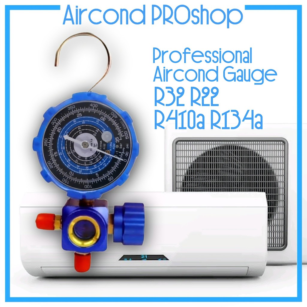 ACProS Manifold Gauge GAS METER Low Pressure Single Gauge for R410a/R32 ...