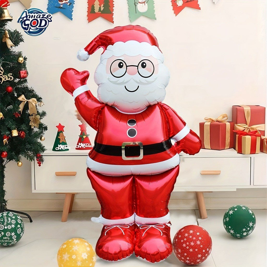 61 inches Santa Claus XMAS Inflatable Santa Claus Balloon Christmas ...