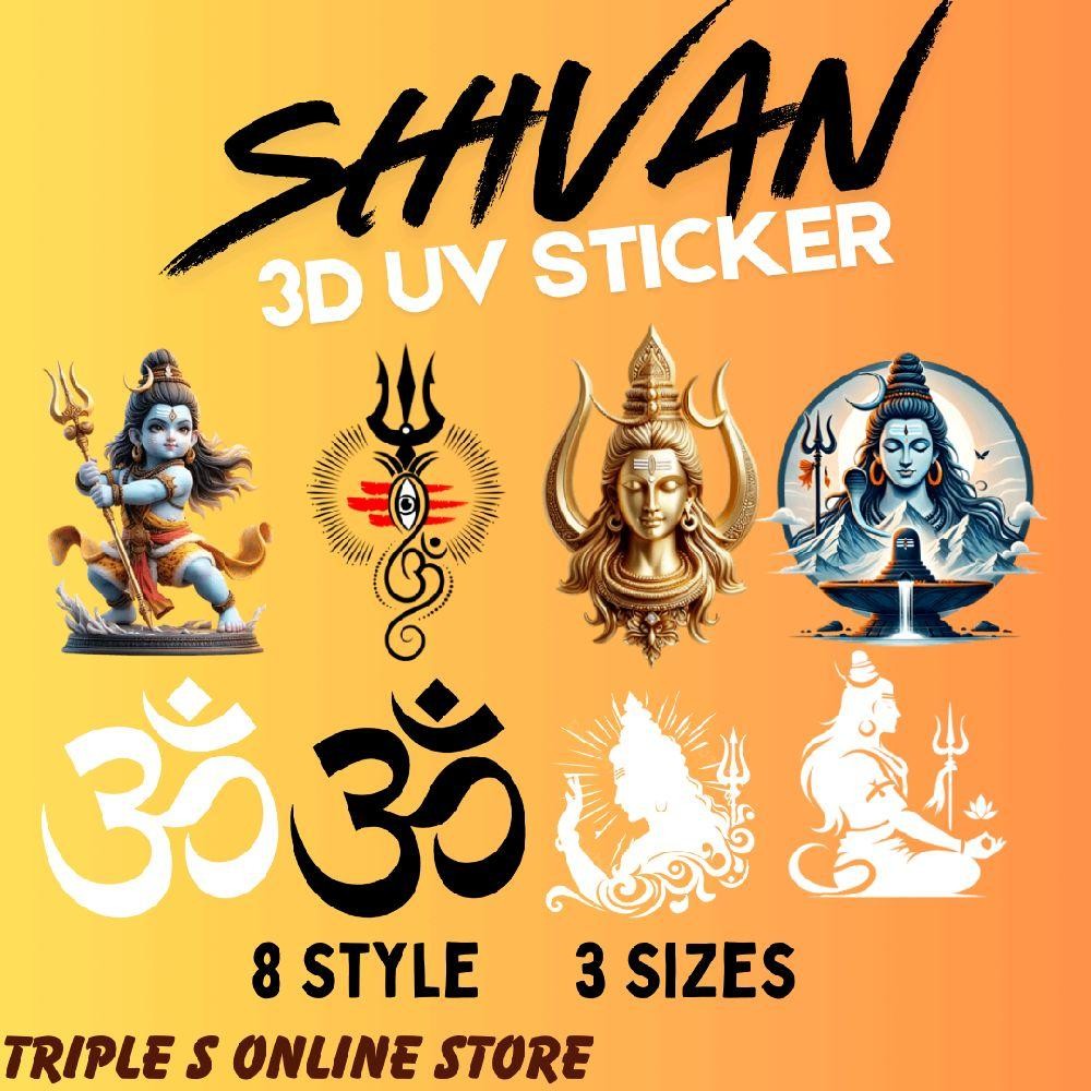 Shivan 3D UV Stickers | Stiker Vinil Tahan Air Aesthetic untuk Telefon ...